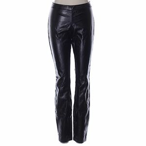 Soft black leather pants